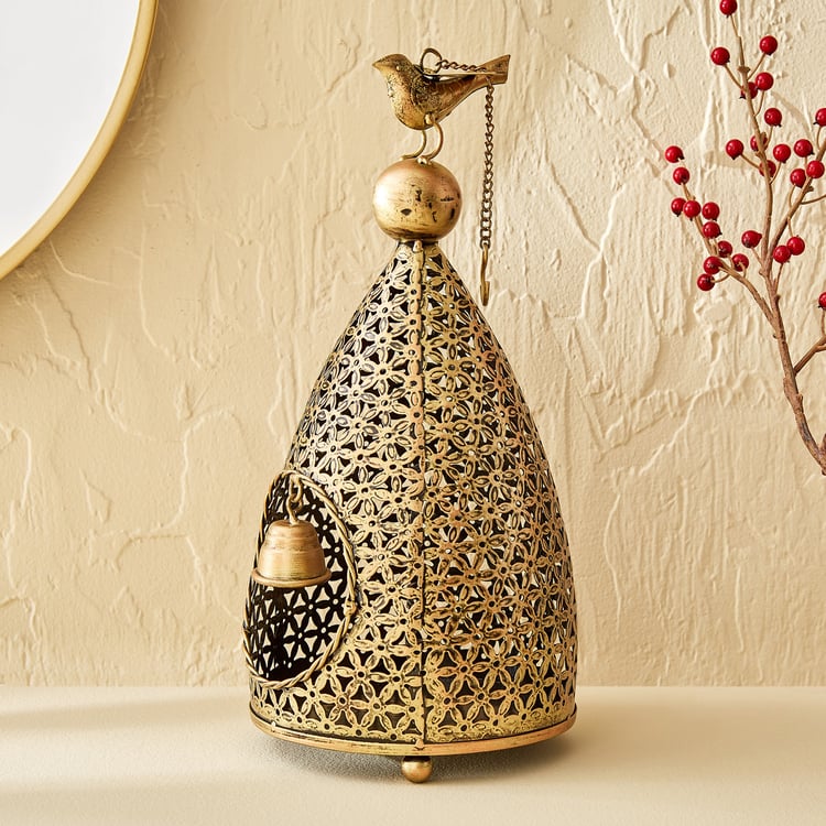 Corsica Mystic India Metal Bird House T-Light Holder