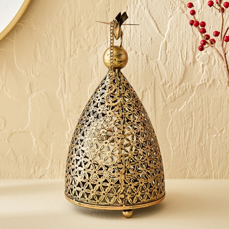Corsica Mystic India Metal Bird House Hanging T-Light Holder - Small