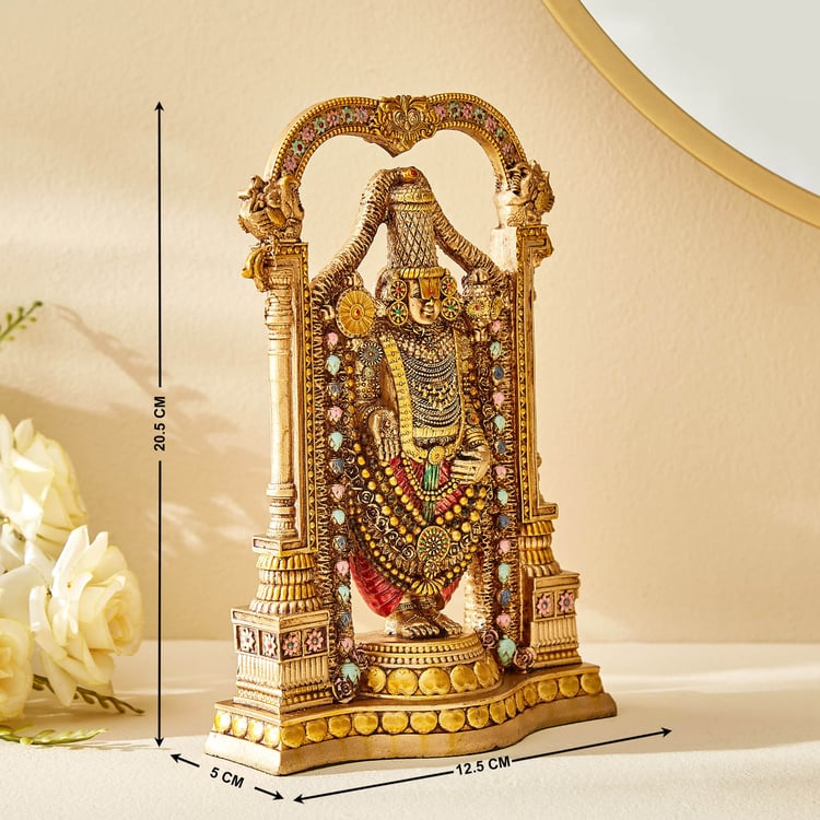 Corsica Mystic India Polyresin Tirupathi Balaji Figurine