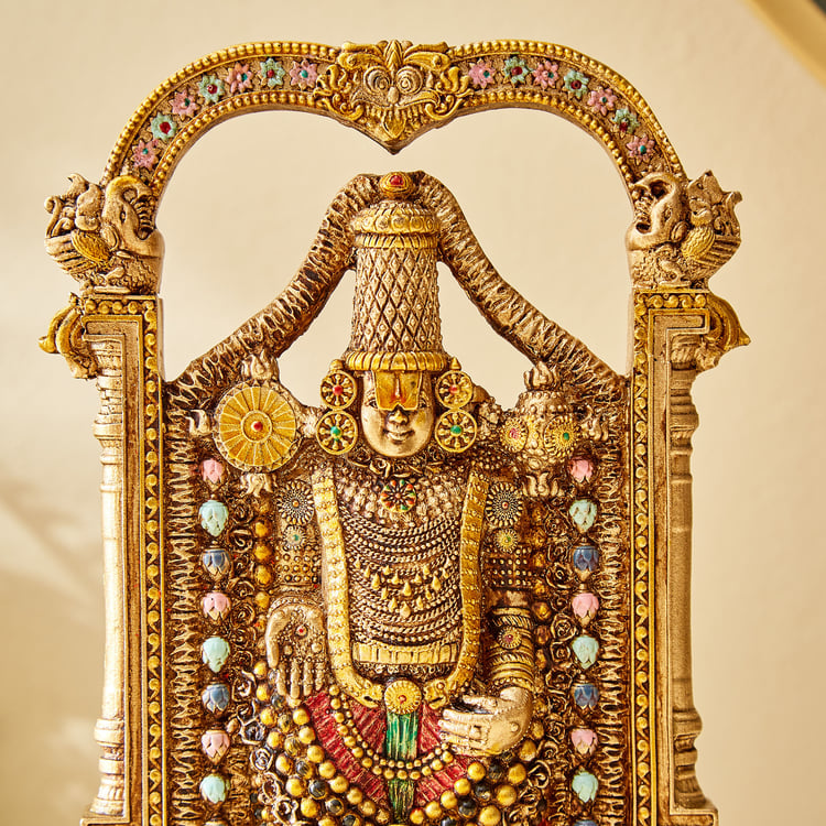 Corsica Mystic India Polyresin Tirupathi Balaji Figurine