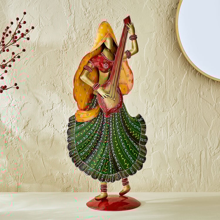Corsica Mystic India Metal Musician Lady Figurine