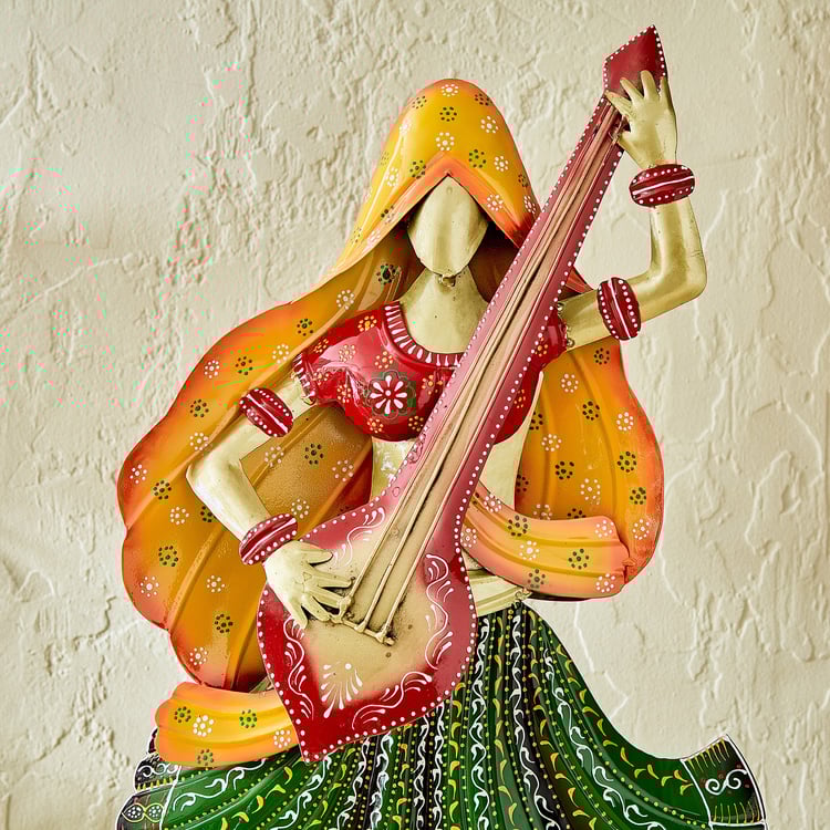 Corsica Mystic India Metal Musician Lady Figurine