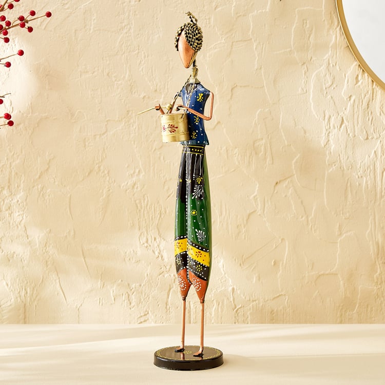 Corsica Mystic India Set of 3 Metal Standing Musician Figurines