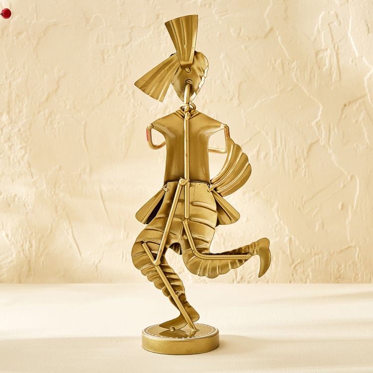 Corsica Mystic India Set of 3 Metal Running Musician Figurines