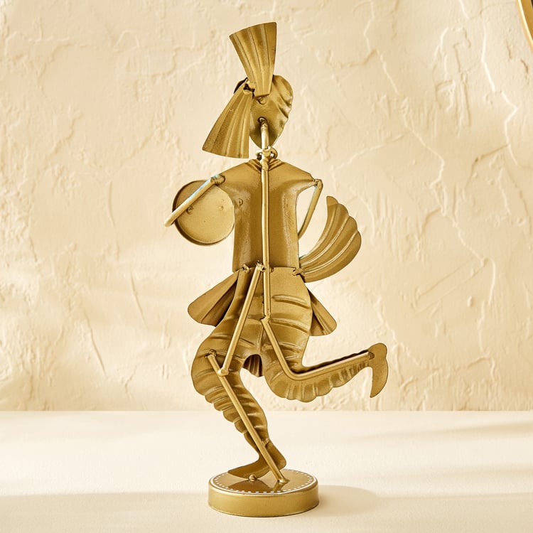 Corsica Mystic India Set of 3 Metal Running Musician Figurines