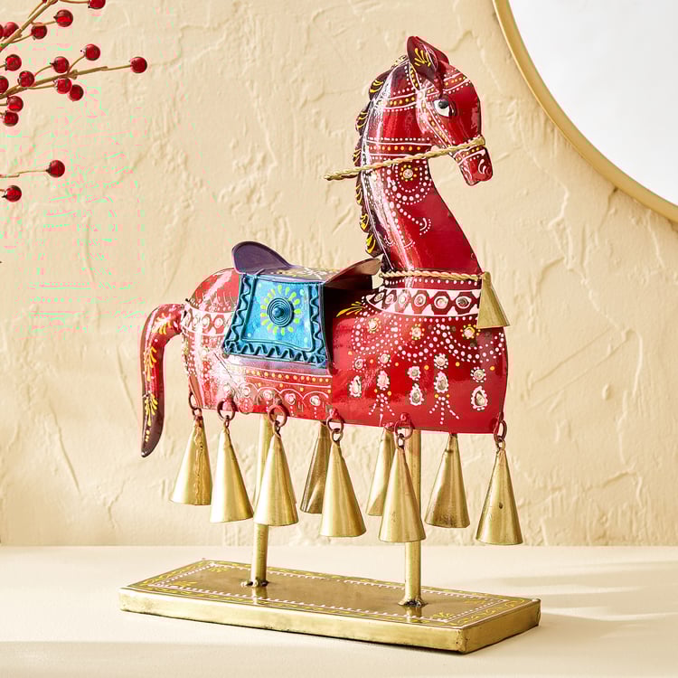 Corsica Mystic India Metal Bell Horse Figurine