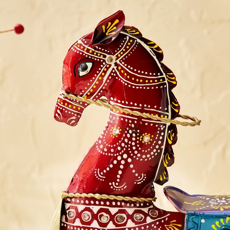 Corsica Mystic India Metal Bell Horse Figurine