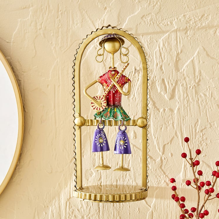 Corsica Mystic India Metal Musician Wall Accent