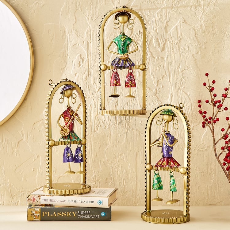 Corsica Mystic India Metal Musician Wall Accent