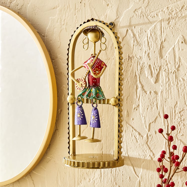 Corsica Mystic India Metal Musician Wall Accent