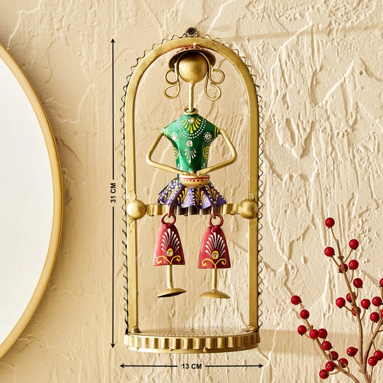 Corsica Mystic India Metal Musician Wall Accent