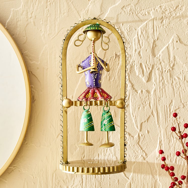Corsica Mystic India Metal Musician Wall Accent