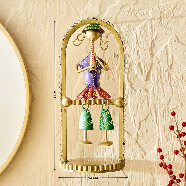 Corsica Mystic India Metal Musician Wall Accent