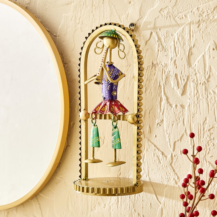 Corsica Mystic India Metal Musician Wall Accent