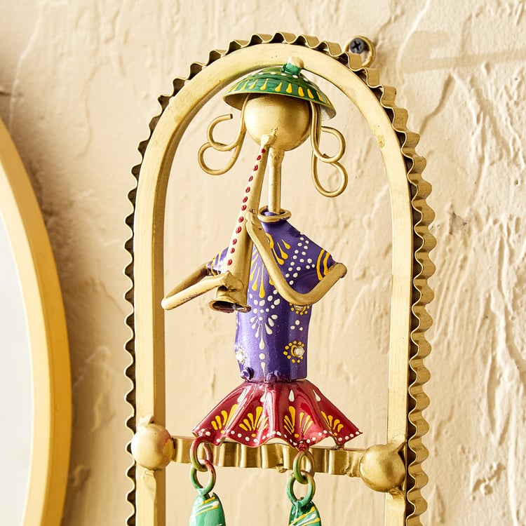 Corsica Mystic India Metal Musician Wall Accent