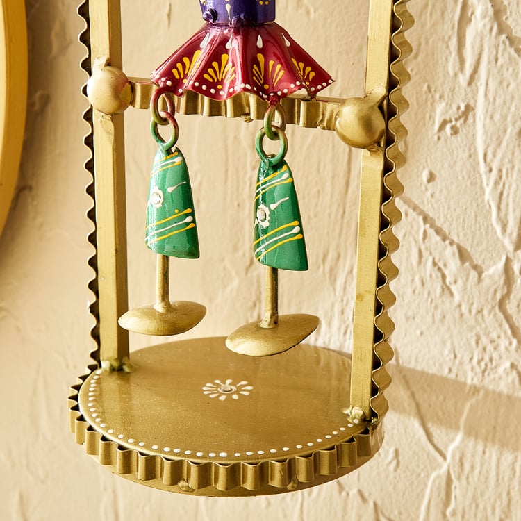 Corsica Mystic India Metal Musician Wall Accent