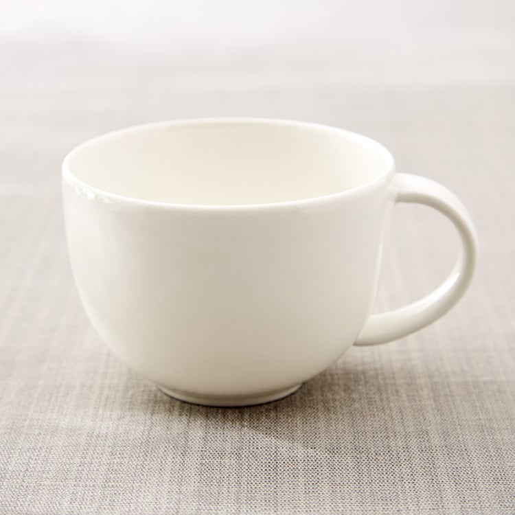 Marshmallow Pebble Porcelain Cup and Saucer - 200ml