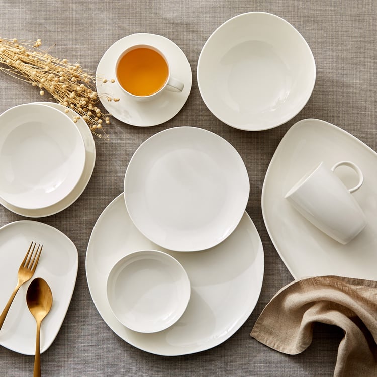 Marshmallow Pebble Porcelain Dinner Plate - 27cm