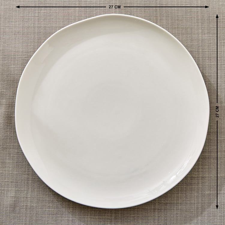 Marshmallow Pebble Porcelain Dinner Plate - 27cm