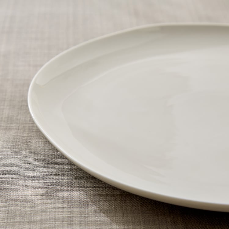Marshmallow Pebble Porcelain Dinner Plate - 27cm