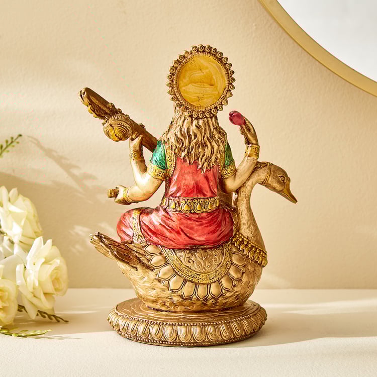 Corsica Mystic India Polyresin Saraswati Ji Figurine