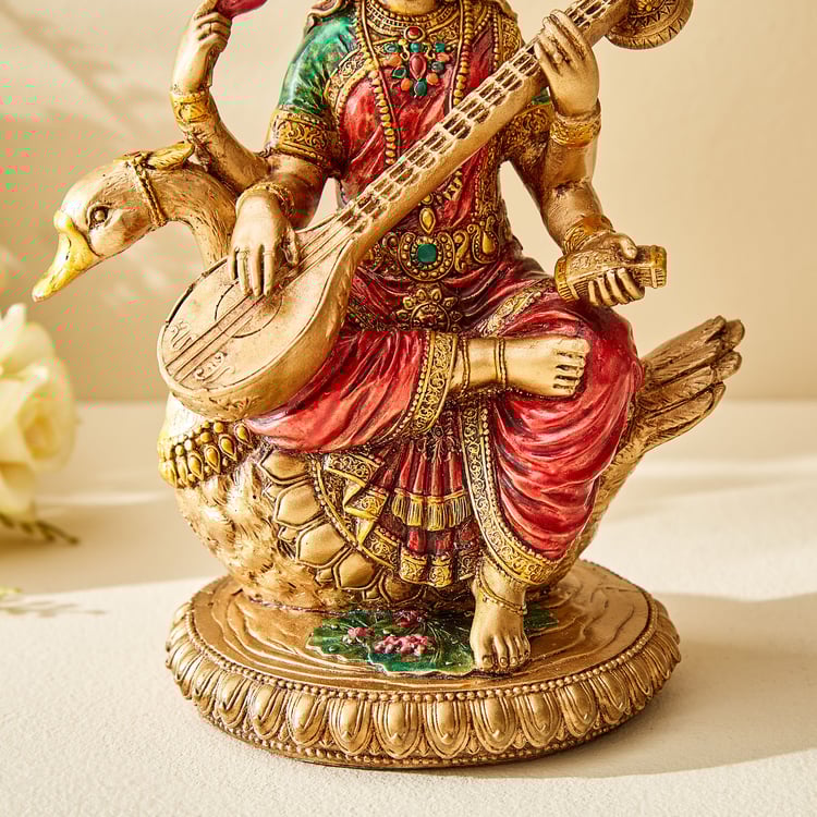 Corsica Mystic India Polyresin Saraswati Ji Figurine