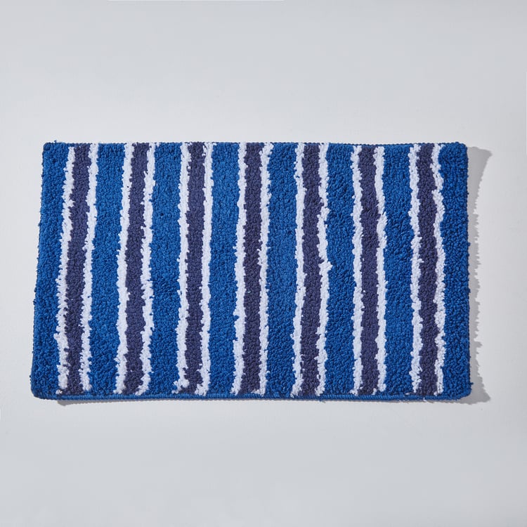 Corsica Set of 2 Striped Anti-Slip Bath Mats - 51x31cm