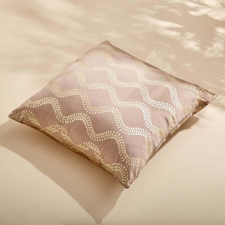 Corsica Gleam Cecil Set of 2 Foil Print Cushion Covers - 40x40cm