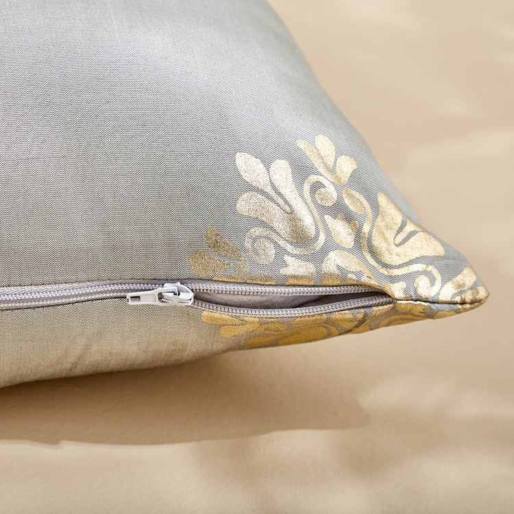 Corsica Gleam Cecil Set of 2 Foil Print Cushion Covers - 40x40cm