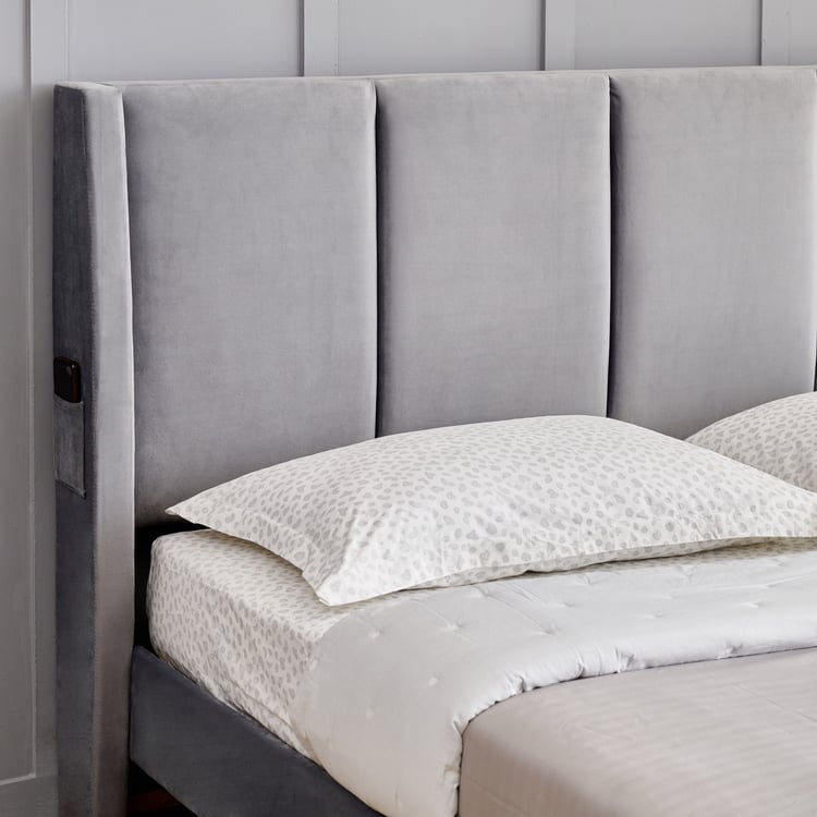 Helios Bravo Aden King Bed - Grey