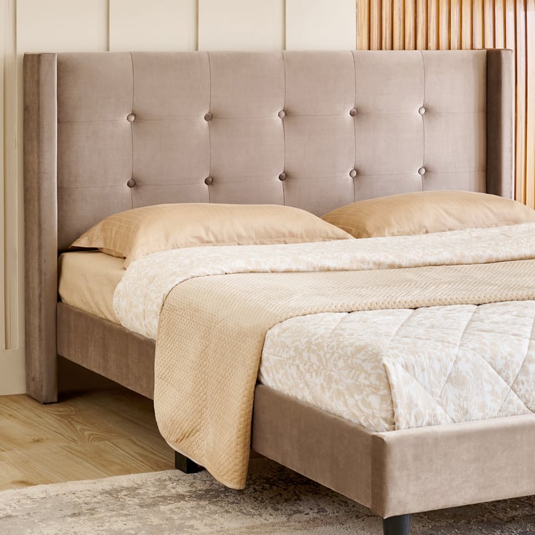 Helios Bravo Betty Queen Bed - Brown
