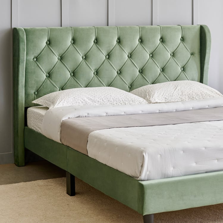 Helios Bravo Roxy Queen Bed - Green