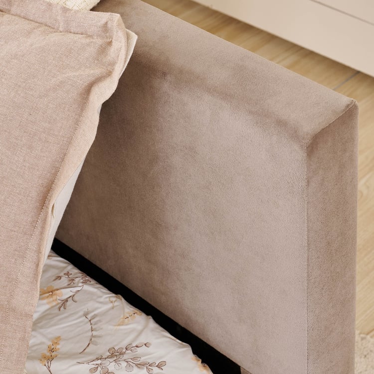 Helios Dalia Velvet Day Bed - Brown