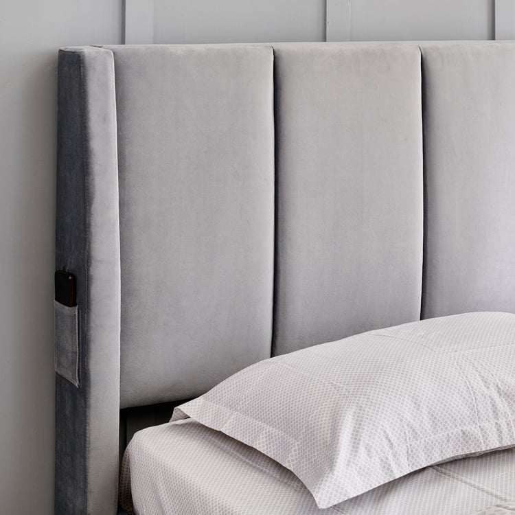 Helios Bravo Aden Single Bed - Grey