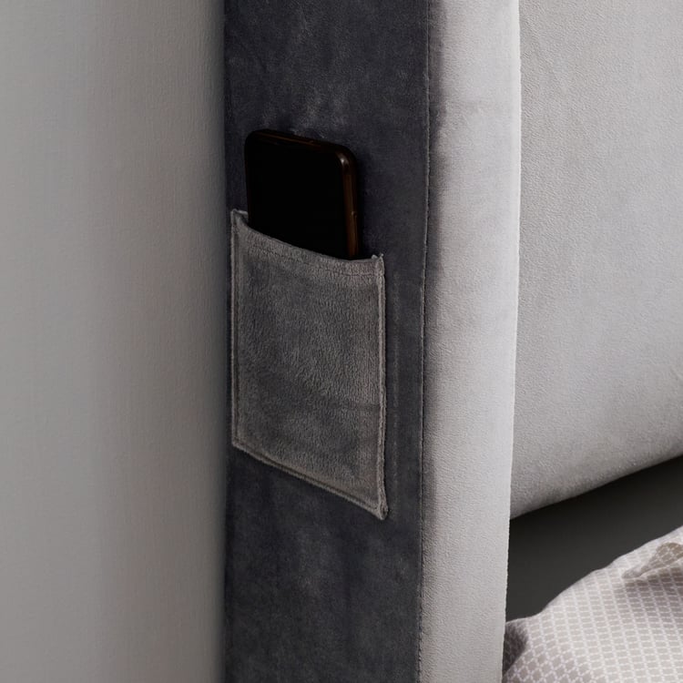 Helios Bravo Aden Single Bed - Grey