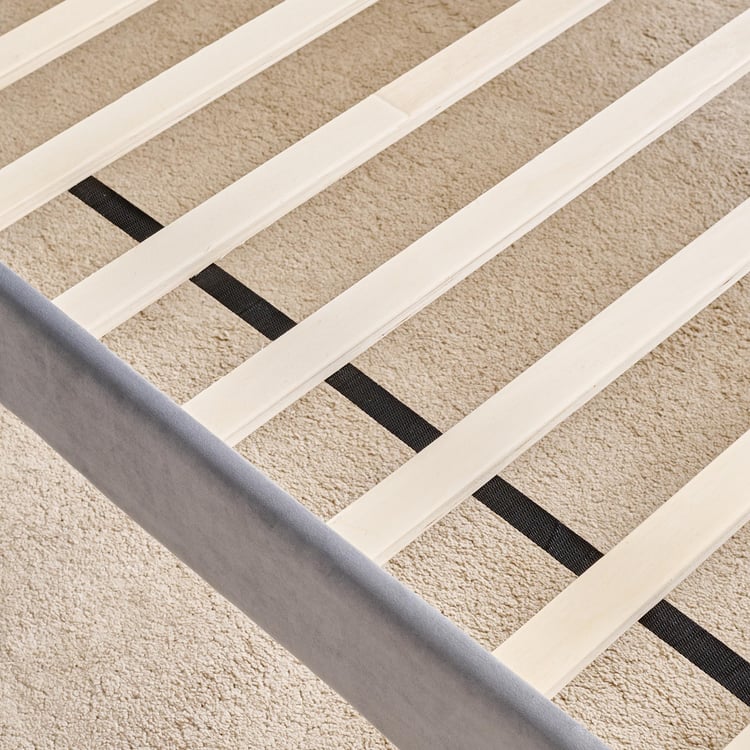 Helios Bravo Aden Single Bed - Grey