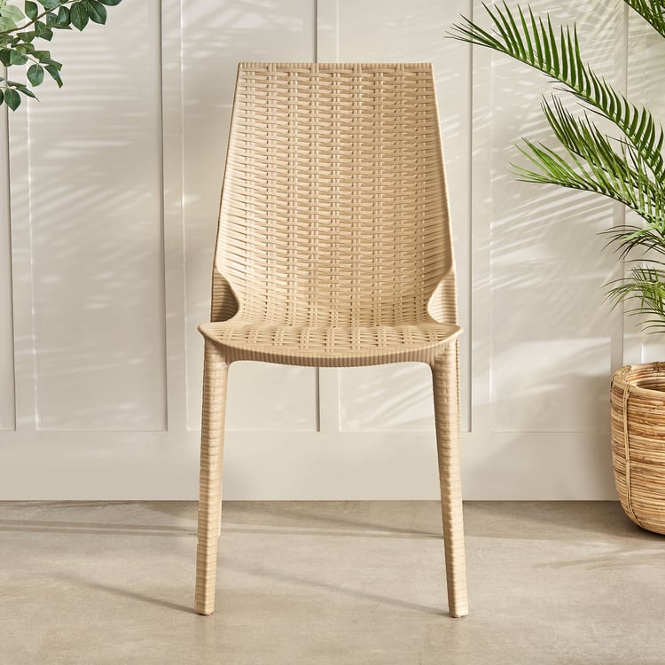 Abigail Paula Polypropylene Outdoor Chair - Beige