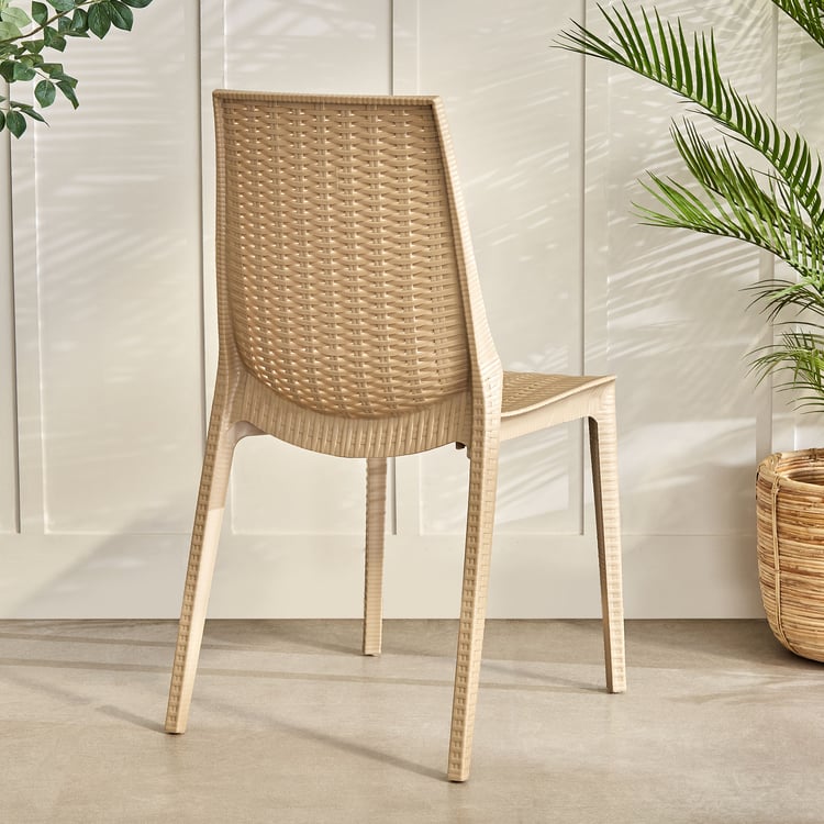 Abigail Paula Polypropylene Outdoor Chair - Beige