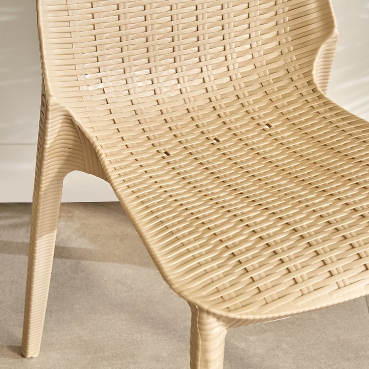 Abigail Paula Polypropylene Outdoor Chair - Beige