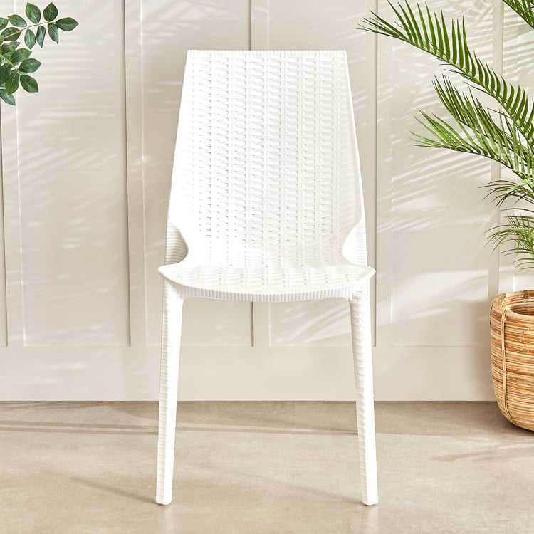 Abigail Paula Polypropylene Outdoor Chair - White