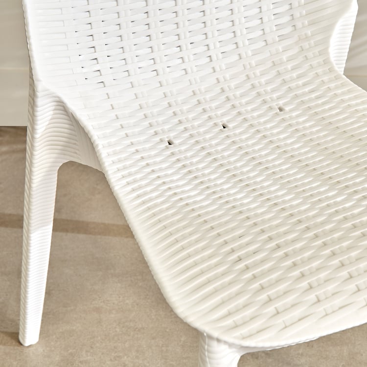 Abigail Paula Polypropylene Outdoor Chair - White