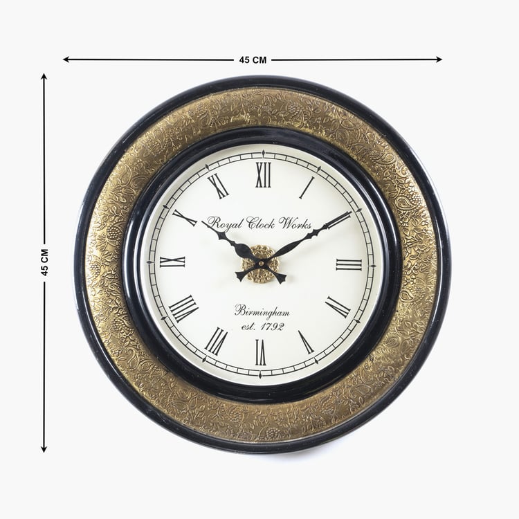 VEDAS Mystical Indiana Metal Wall Clock - 45cm