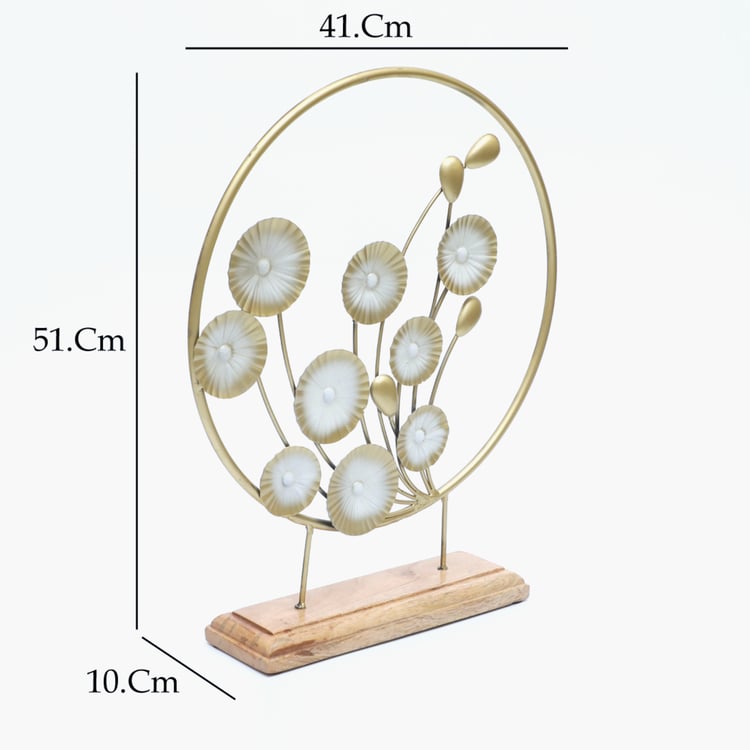VEDAS Mystical Indiana Metal Siya Table Accent