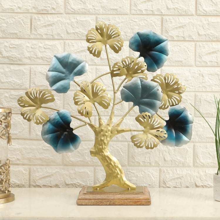 VEDAS Mystical Indiana Metal Tree Table Accent