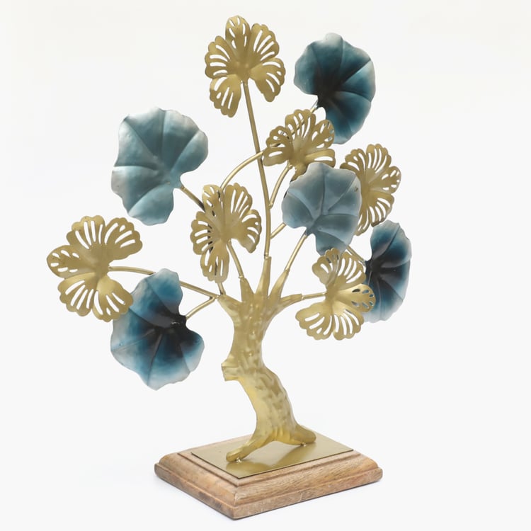 VEDAS Mystical Indiana Metal Tree Table Accent