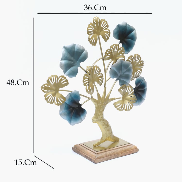 VEDAS Mystical Indiana Metal Tree Table Accent