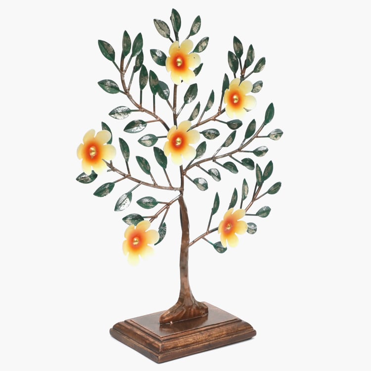 VEDAS Mystical Indiana Metal Tree Table Accent