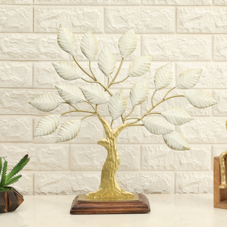 VEDAS Mystical Indiana Metal Tree Table Accent