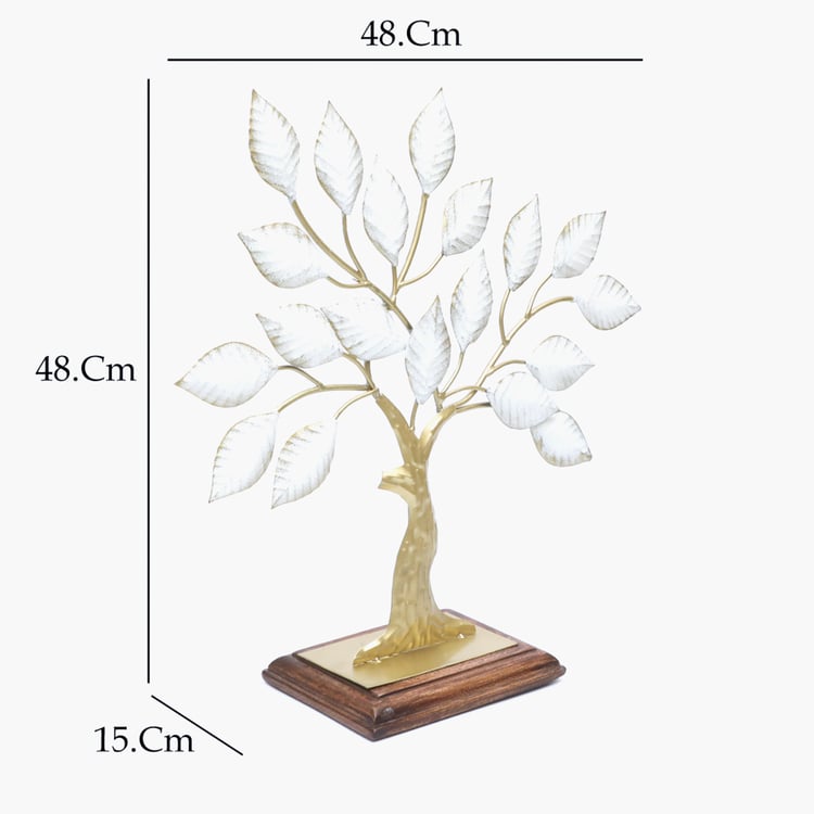 VEDAS Mystical Indiana Metal Tree Table Accent