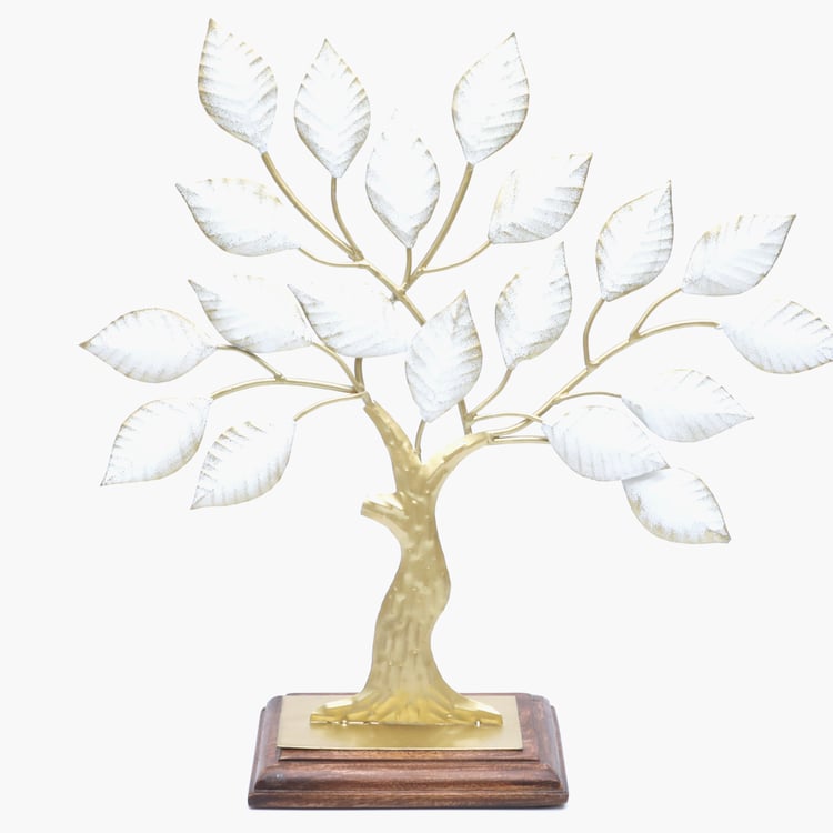 VEDAS Mystical Indiana Metal Tree Table Accent